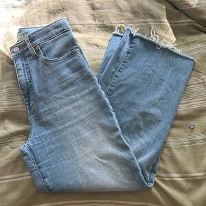 J crew wide leg cropped jean